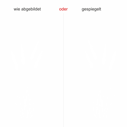 Preview: Wandtattoo Ziergras mit Wedel Preview: Wandtattoo Ziergras mit Wedel - Ausrichtung und Farbauswahl