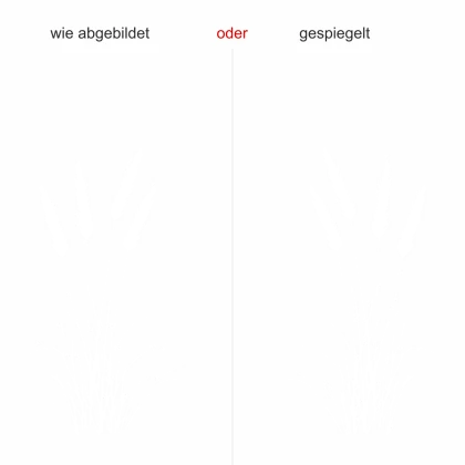 Wandtattoo Ziergras mit Wedel - Ausrichtung und Farbauswahl Wandtattoo Ziergras mit Wedel - Ausrichtung und Farbauswahl