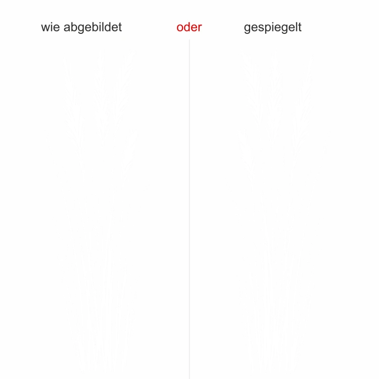 Wandtattoo Gräser im Wind - Ausrichtung und Farbauswahl Wandtattoo Gräser im Wind - Ausrichtung und Farbauswahl