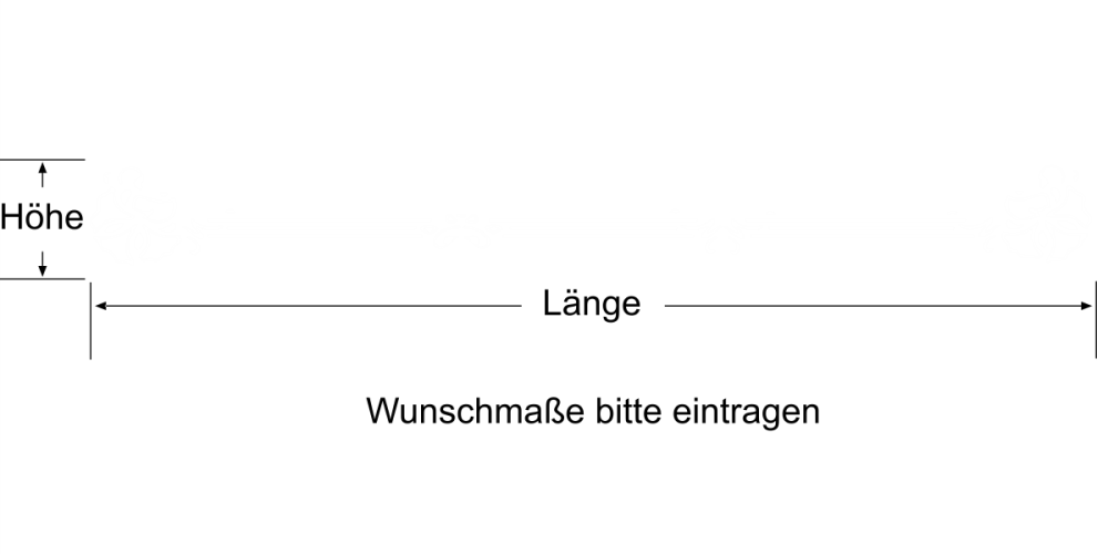 Wandaufkleber mit stilvoller Bordüre