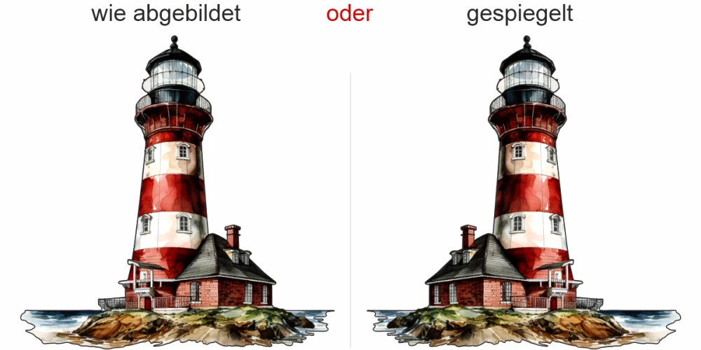 Wandtattoo bewohnter Leuchtturm Wandtattoo bewohnter Leuchtturm
