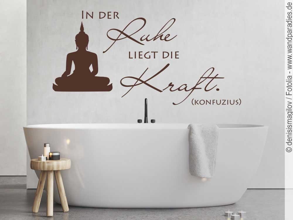 34++ In der ruhe liegt die kraft bilder , Wandspruch In der Ruhe liegt die Kraft mit Buddha