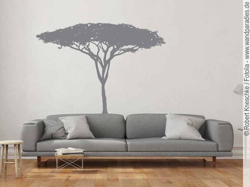Wandtattoo mit afrikanischem Savannenbaum