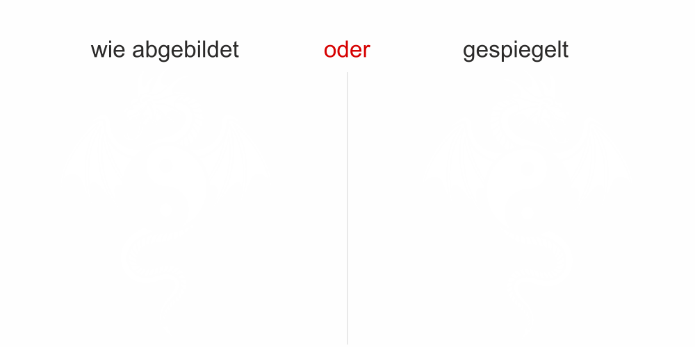 Wandaufkleber mit fernöstlichem Drachen
