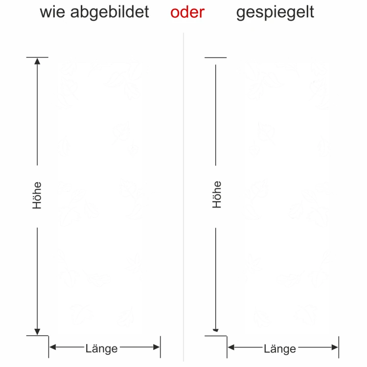 Wandtattoo Banner mit Blättermotiv