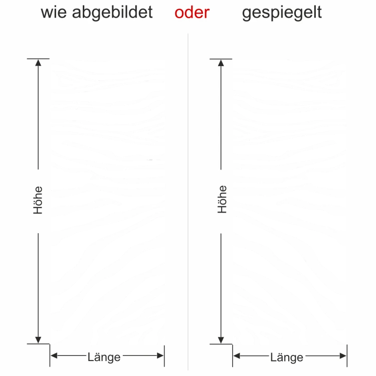 Wandtattoo Banner mit Zebramuster