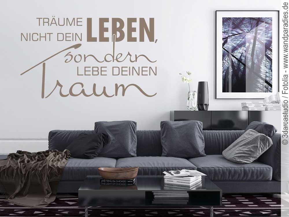 Träume Nicht Dein Leben Sondern Lebe Deinen Traum Englisch