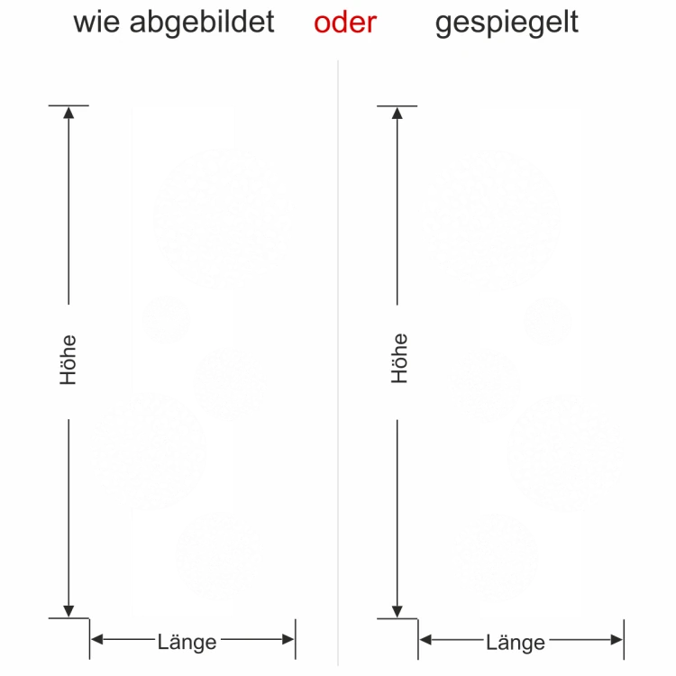 Wandtattoo Banner in Leopardenoptik Ansicht Farbauswahl