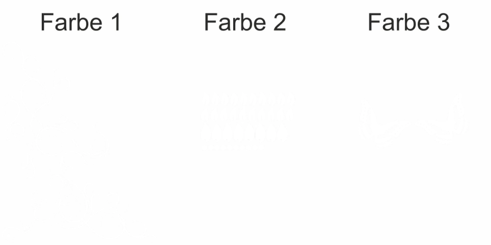 Farbige Blätterranke mit Schmetterlingen als dekorativer Aufkleber für die Wand Farbige Blätterranke mit Schmetterlingen als dekorativer Aufkleber für die Wand