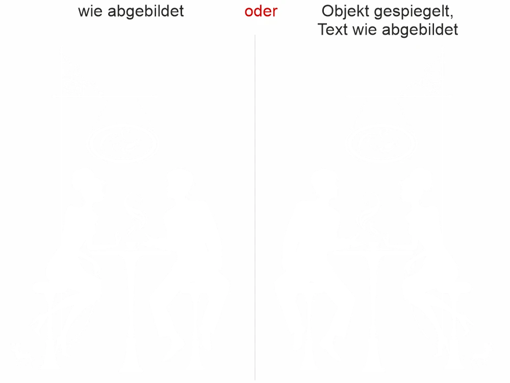 Wandtattoo Café - Ansicht Ausrichtung und Farbauswahl Wandtattoo Café - Ansicht Ausrichtung und Farbauswahl