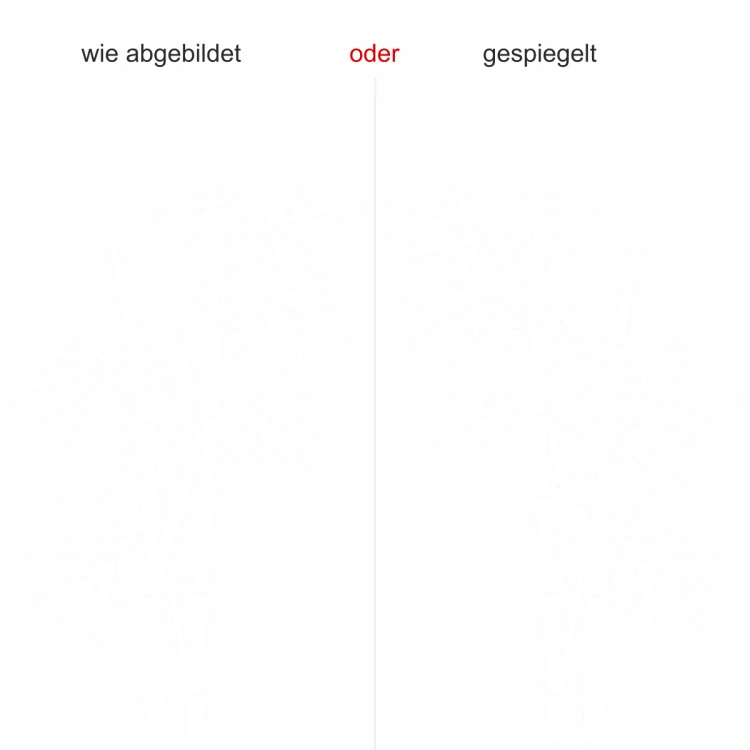 Wandtattoo Filigraner Bambus - Ausrichtung und Farbauswahl Wandtattoo Filigraner Bambus - Ausrichtung und Farbauswahl