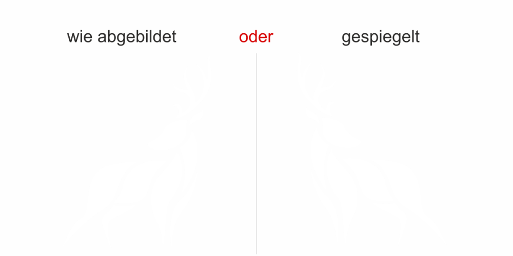 Hirsch Aufkleber für die Wand