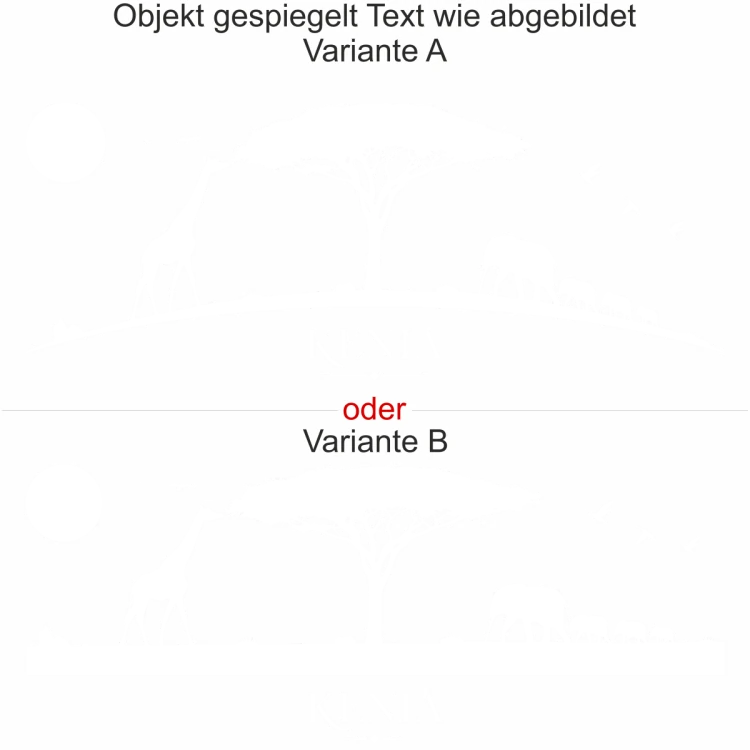 Wandtattoo Serengeti Landschaft Kenia für Ihre Wand - Ansicht Ausrichtung und Farbauswahl Wandtattoo Serengeti Landschaft Kenia für Ihre Wand - Ansicht Ausrichtung und Farbauswahl