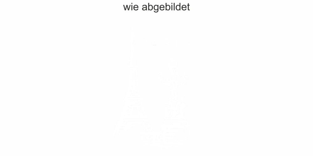 Wandtattoo mit Eiffelturm in Paris - Ansicht Ausrichtung und Farbauswahl