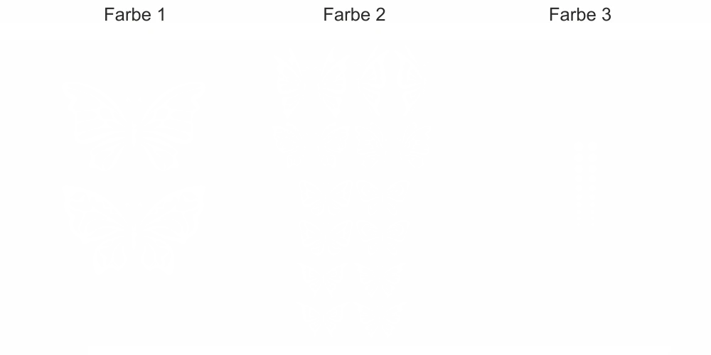 Wandtattoo Set Schmetterlingstraum zur freien Anordnung - Ansicht Farbauswahl