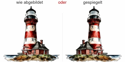Wandtattoo bewohnter Leuchtturm