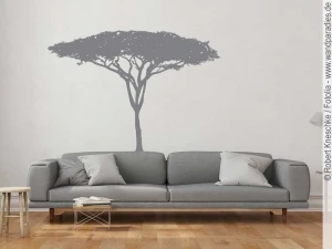 Mobile Preview: Wandtattoo mit afrikanischem Savannenbaum