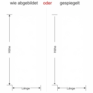 Wandtattoo Banner mit Blättermotiv