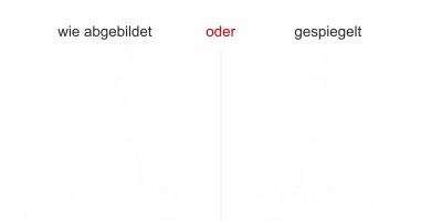 Wandsticker mit Leuchtturm - Ansicht Ausrichtung und Farbauswahl