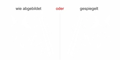 Wandtattoo Bambus mit Vögeln - Ausrichtung und Farbauswahl