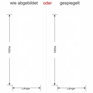 Wandtattoo Banner in Leopardenoptik Ansicht Farbauswahl