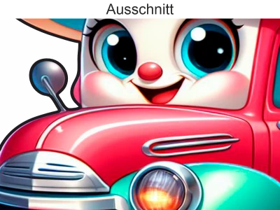 Wandtattoo Set Fröhliche Autos - Ansicht Ausschnitt