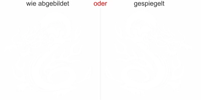 Chinesischer Drachen als Wandtattoo