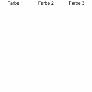 Wandtattoo Farbiges Ornament - Ansicht Farbauswahl