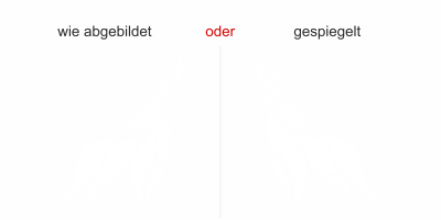 Hirsch Aufkleber für die Wand
