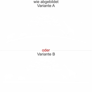 Wandaufkleber mit Tieren und Landschaft in Afrika - Ansicht Ausrichtung - Variante und Farbauswahl