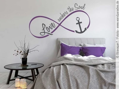 Wandtattoo Love anchors the soul für das Schlafzimmer