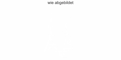 Wandtattoo mit Eiffelturm in Paris - Ansicht Ausrichtung und Farbauswahl