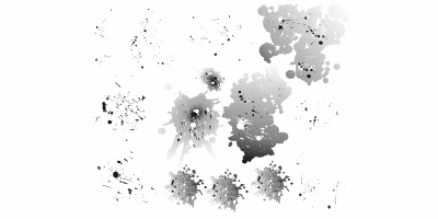 Wandtattoo Set Farbflecken - Ansicht Farbauswahl