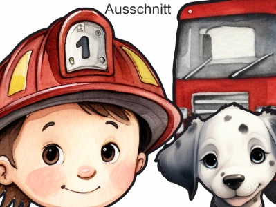Wandtattoo Set Fire Station - Ansicht Farbauswahl