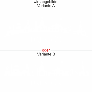 Wandtattoo mit Dresdner Skyline - Ansicht Ausrichtung mit Farbauswahl und Variante
