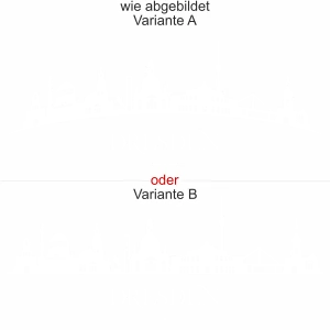 Wandtattoo mit Dresdner Skyline - Ansicht Ausrichtung mit Farbauswahl und Variante
