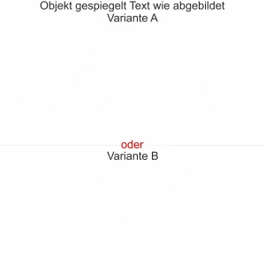 Wandsticker mit Skyline von Essen - Ansicht Ausrichtung mit Farbauswahl und Variante