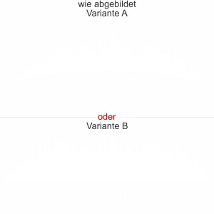 Wandtattoo mit Skyline von Istanbul - Ansicht Ausrichtung mit Farbauswahl und Variante