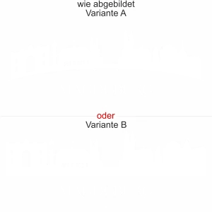 Wandtattoo mit Magdeburger Skyline - Ansicht Ausrichtung mit Farbauswahl und Variante