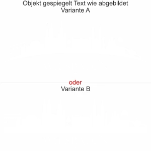 Die Wiesbadener Skyline als Wandaufkleber - Ansicht Ausrichtung mit Farbauswahl und Variante