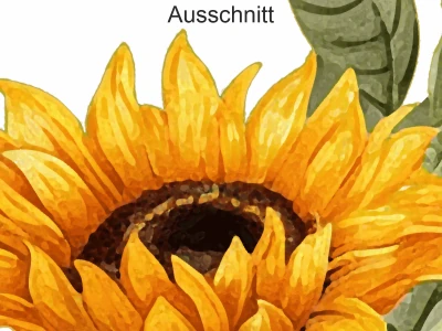 Wandtattoo Sonnenblumen Dekoset - Ansicht Ausschnitt