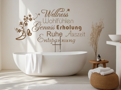Wandtattoo Wellness