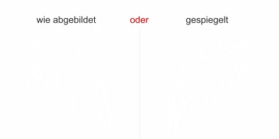 Wandtattoo Windbewegter Bambus - Ausrichtung und Farbauswahl